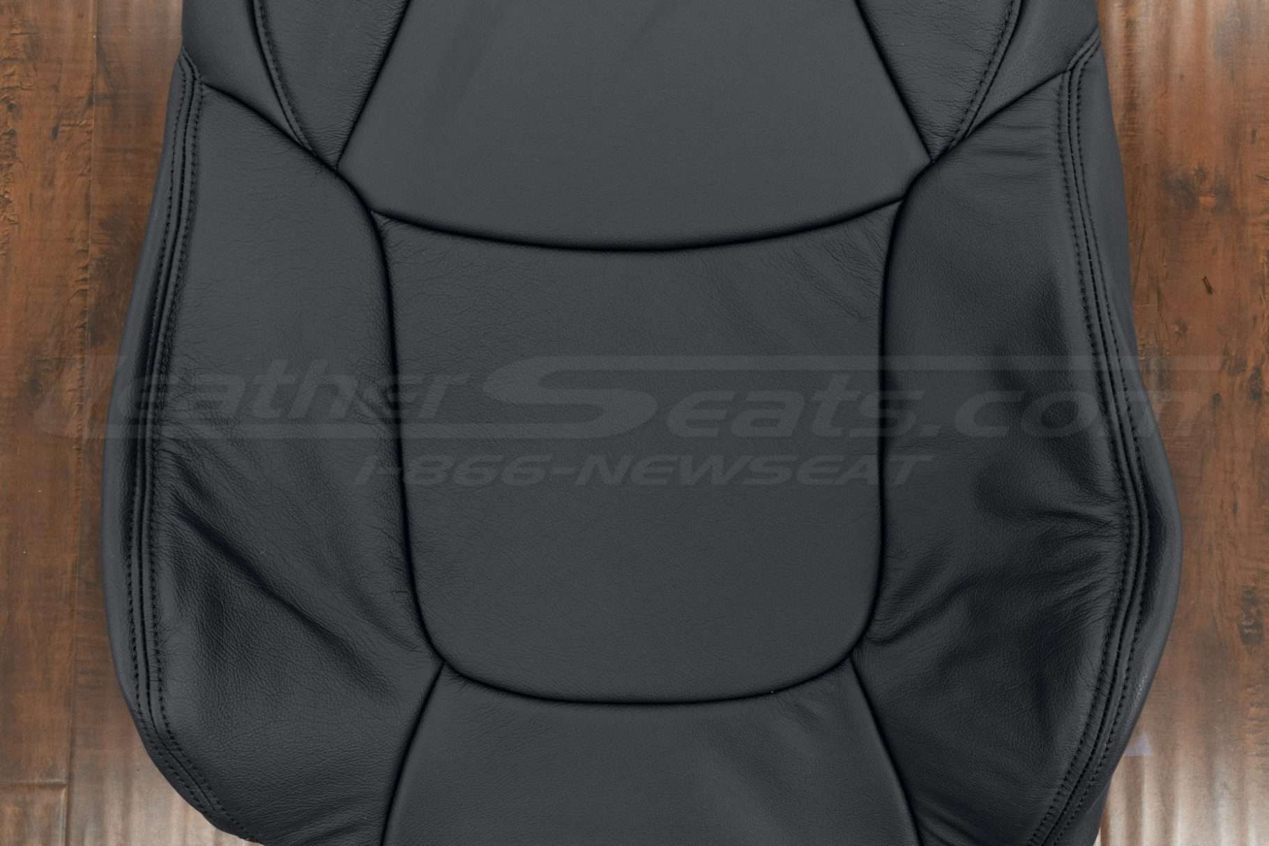 Lapis insert section of Sienna backrest leather upholstery
