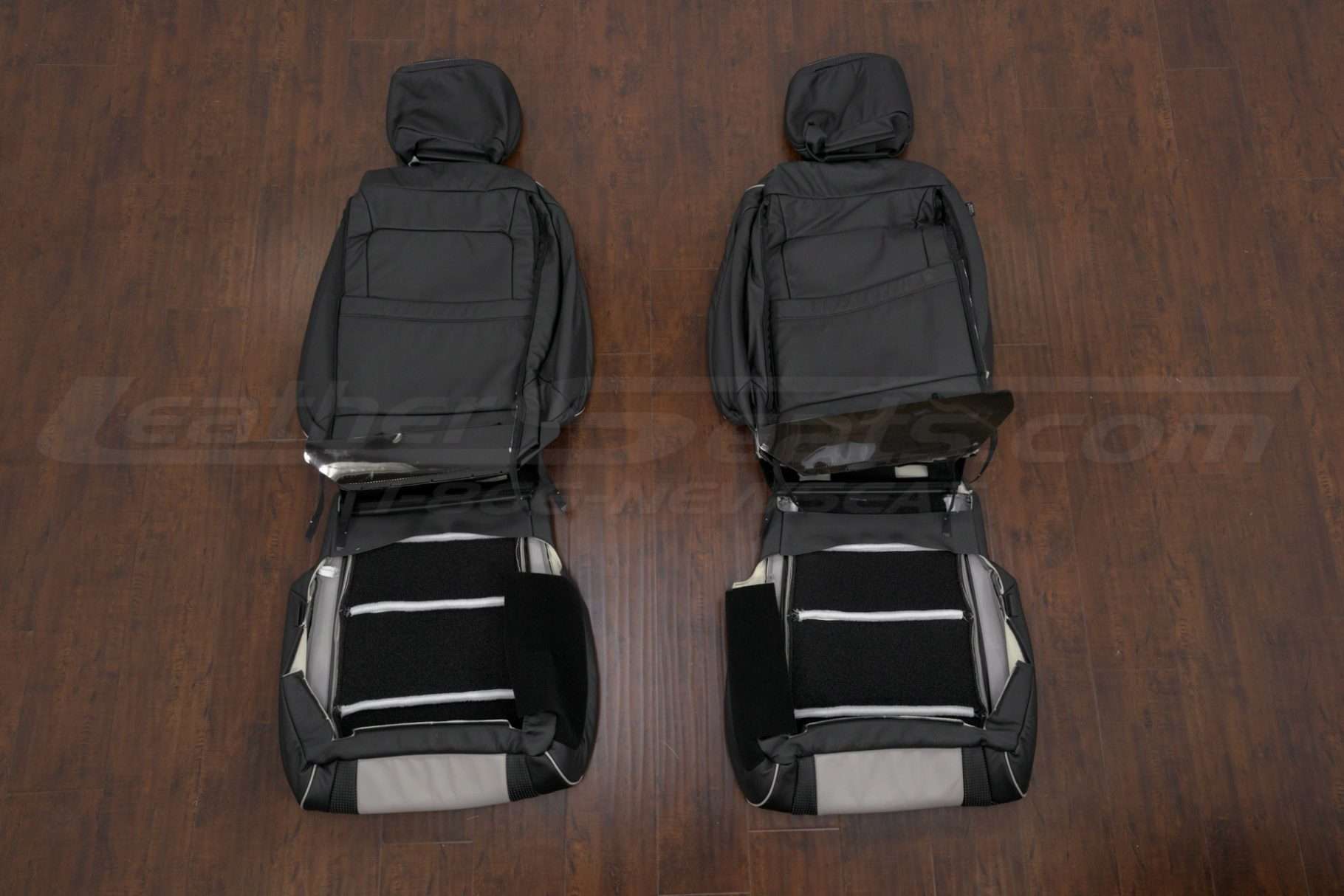 Back view of front seats