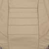Insert section of Parchment backrest leather upholstery