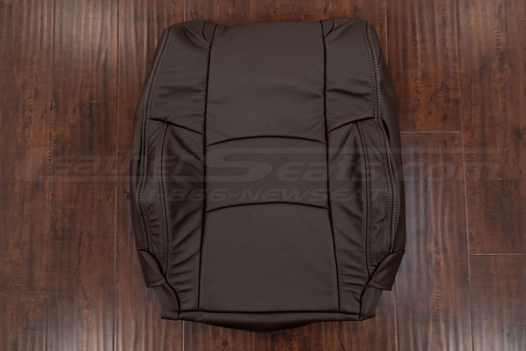 Dodge Ram Coffee leather backrest uphosltery with perforated combo