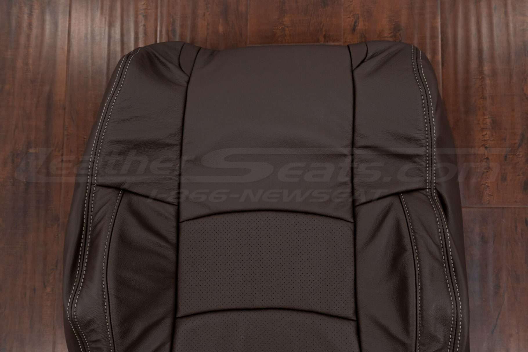 Upper section of front backrest upholstery