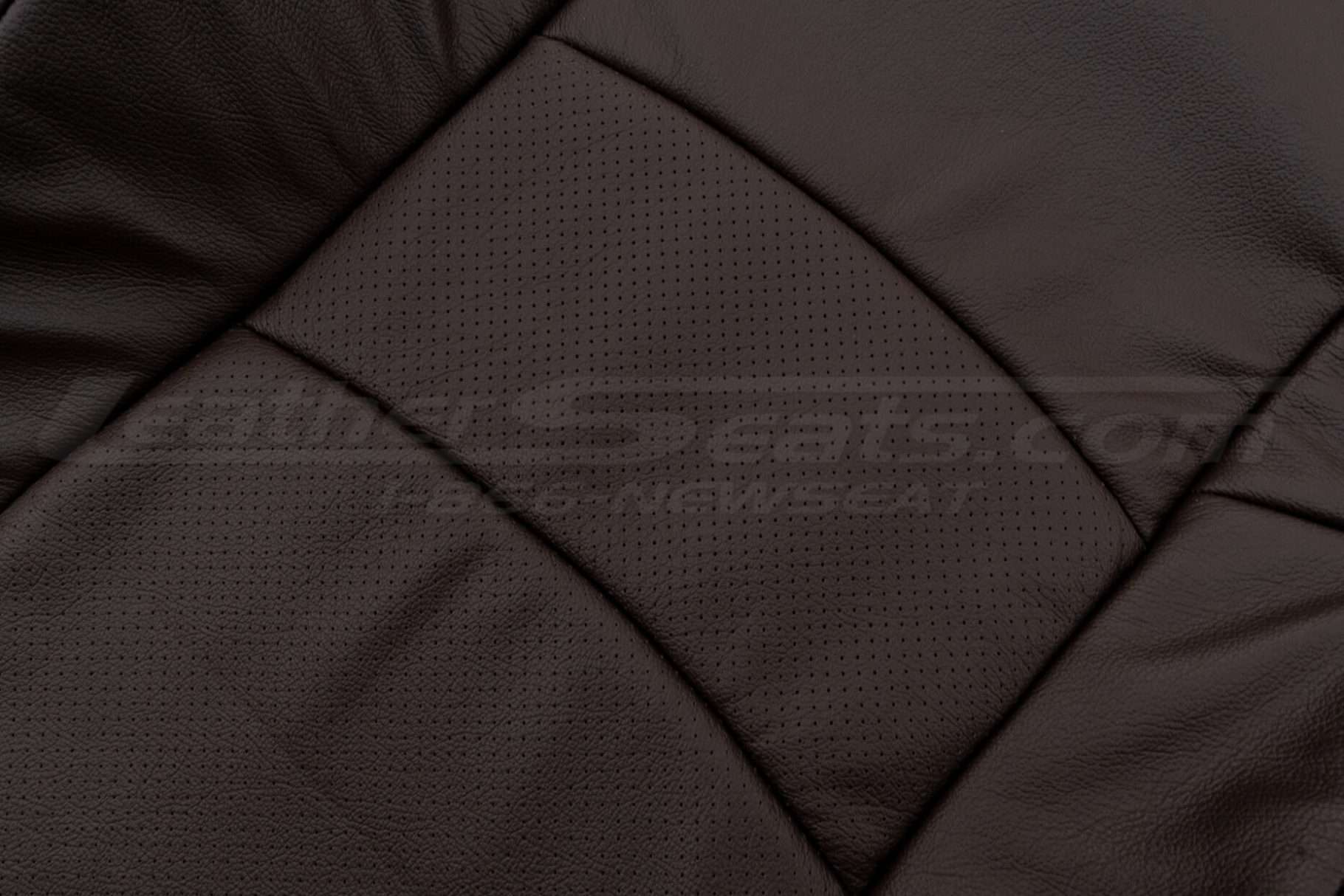 Combo perforation close-up & leather texture