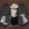 Back view of front seat 40/20/40 front row upholstery kit