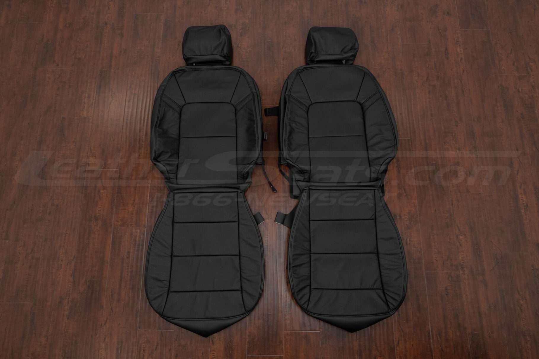 2023-2024 Chevrolet Colorado Crew Cab Leather Seat Interior Kit - Black - Front seat upholstery