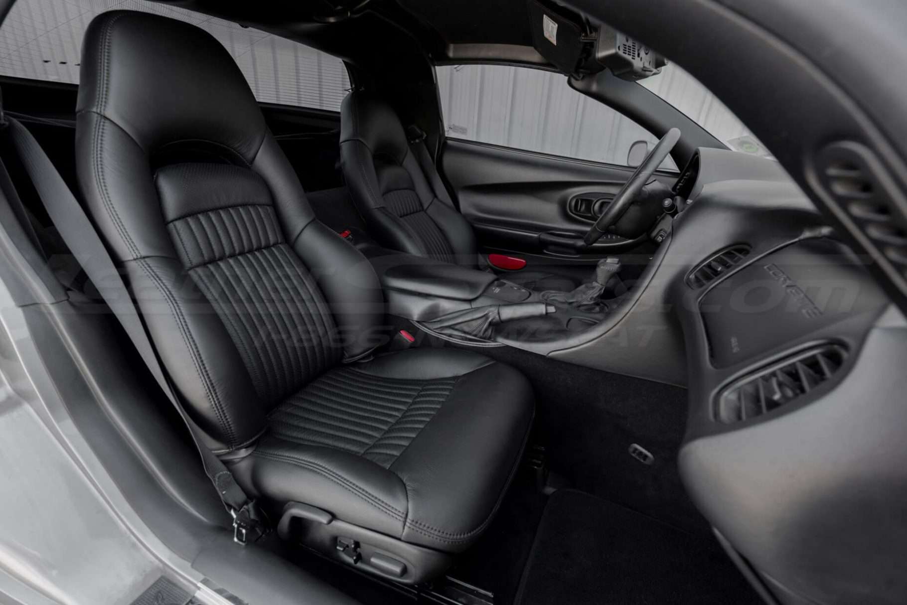 C5 Corvette custom Black leather seats - Front passenger