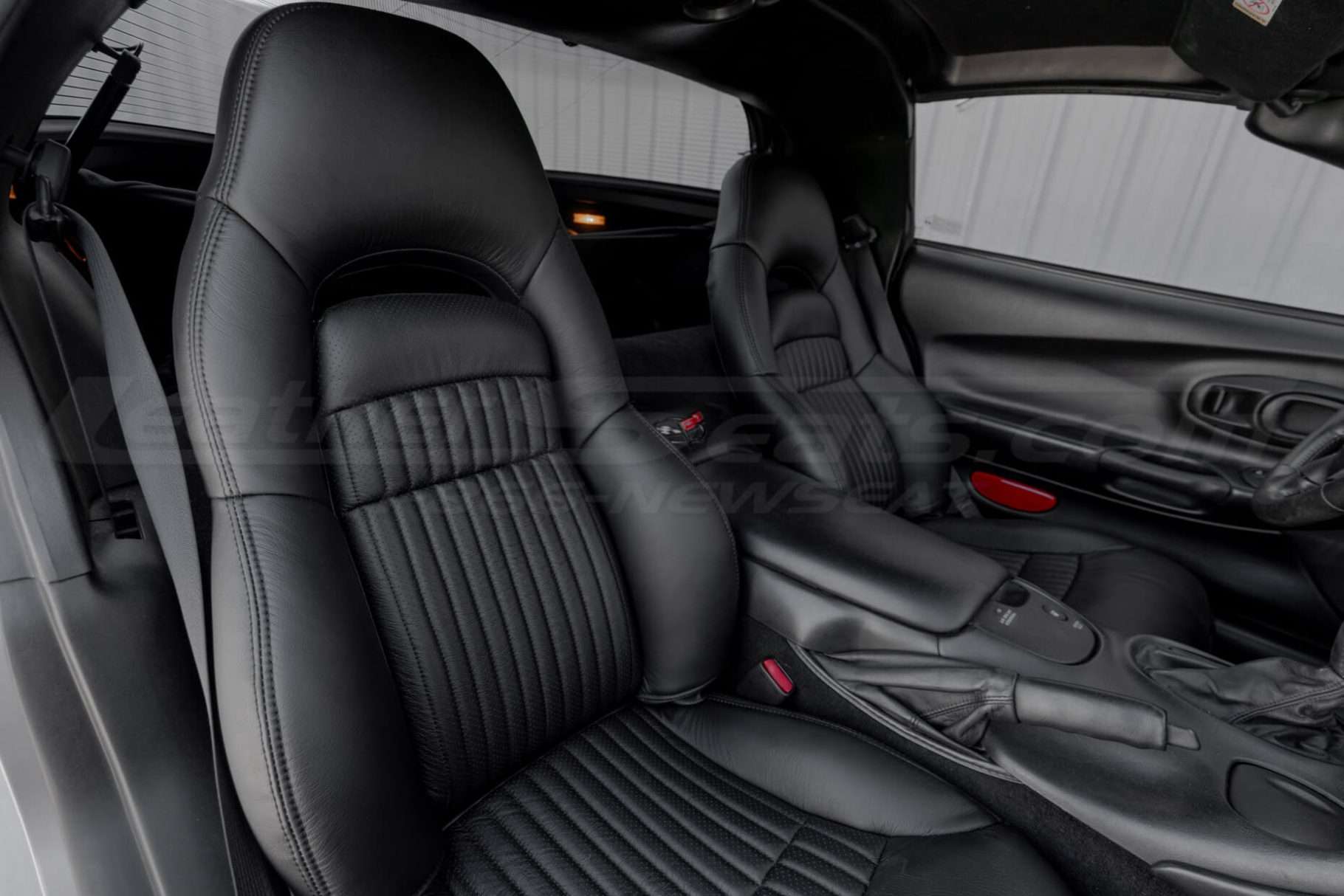 Front backrest section of passenger C% Corvette leather seats