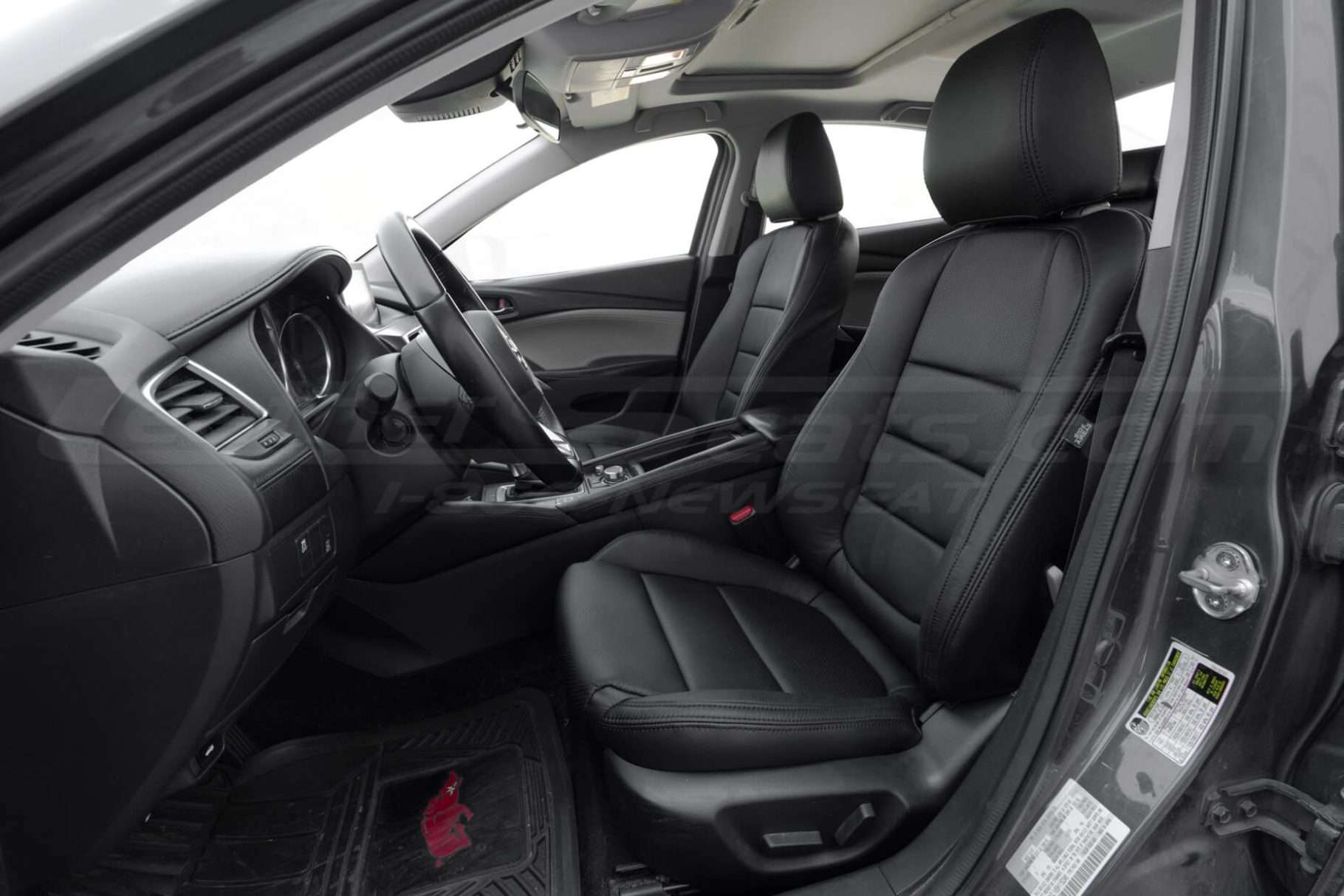 2016-2017 Mazda 6 Sedan leather seat kit - Black - Front driver seat
