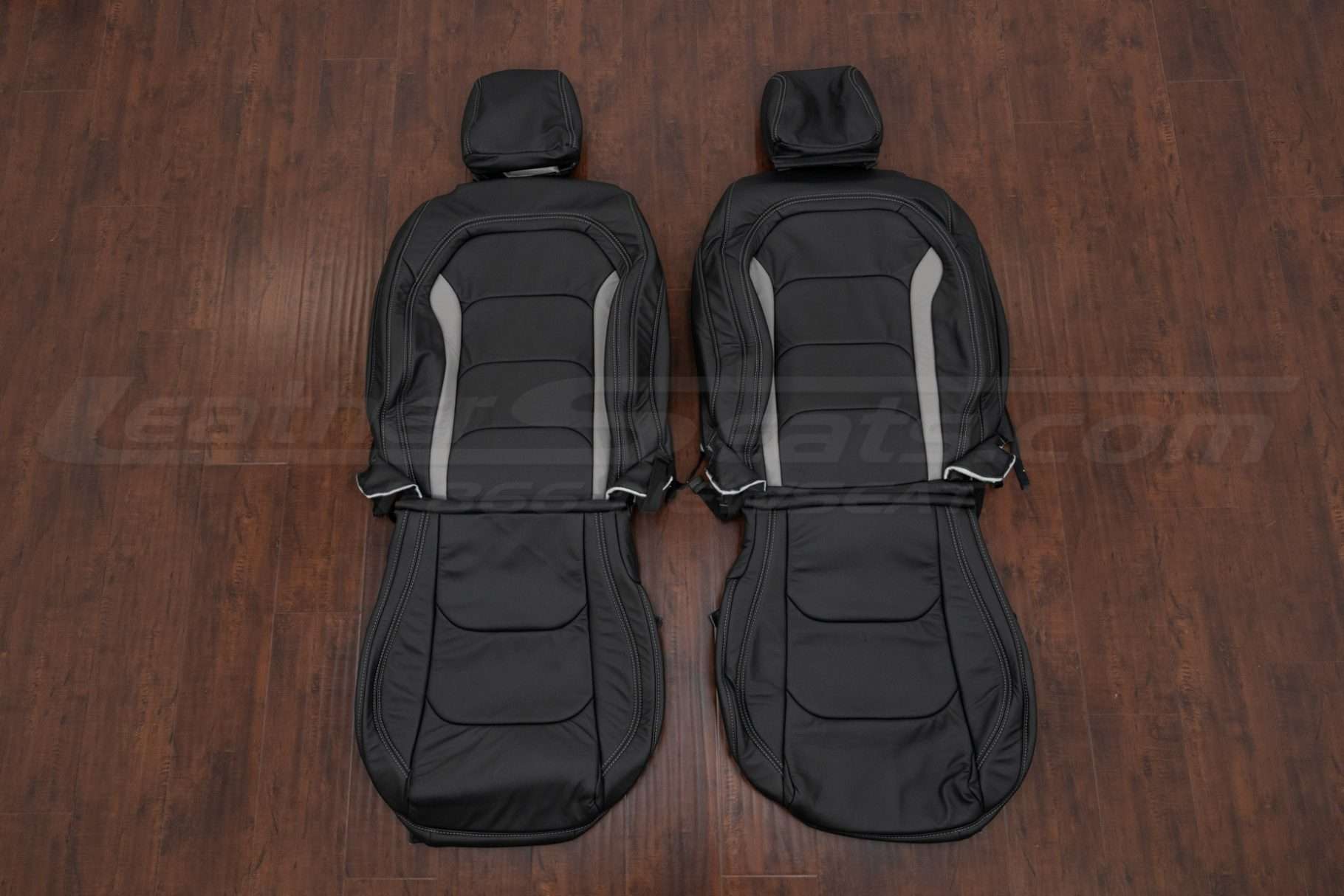2016-2024 Chevrolet Camaro leather seat interior kit - black/ash - front seat upholstery