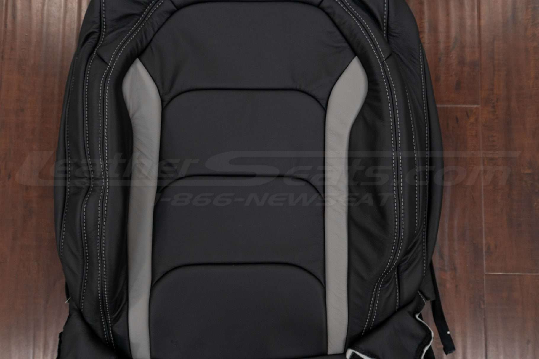 Ash wings section of leather backrest upholstery