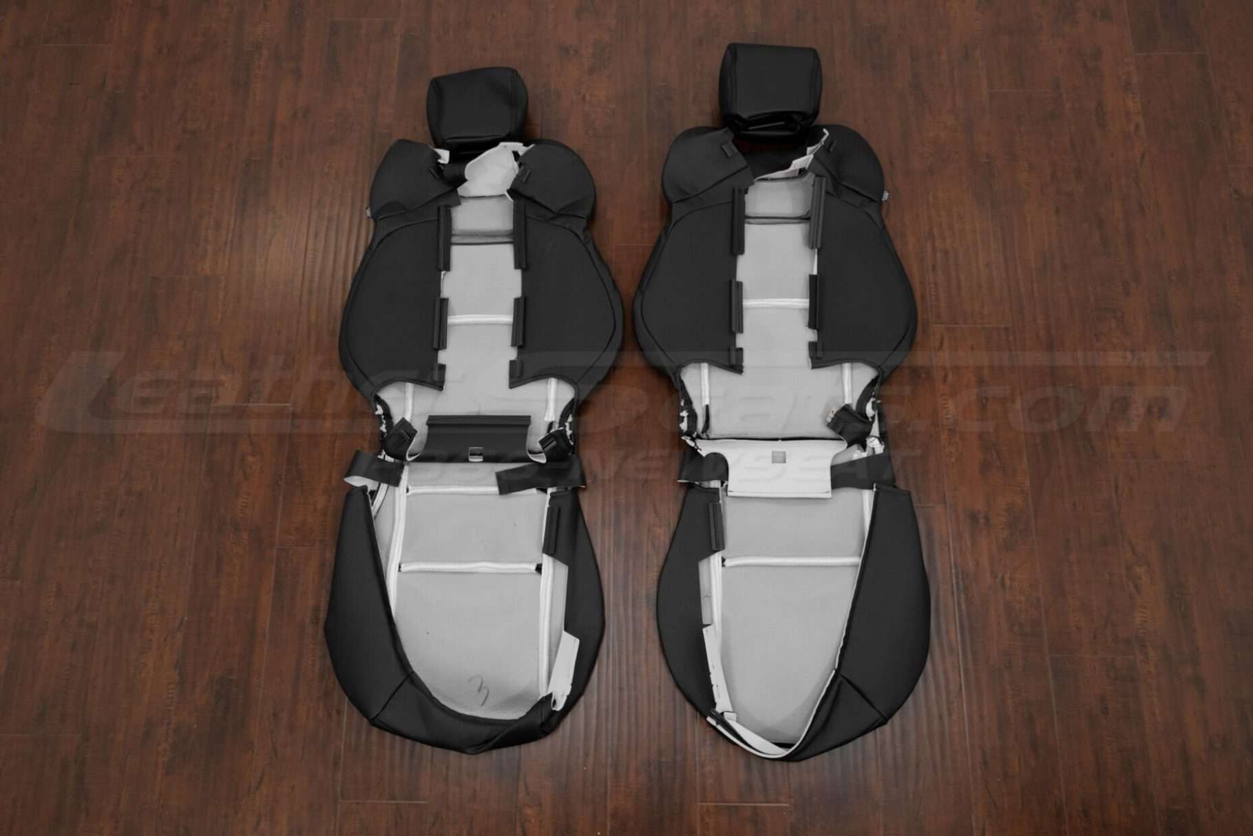 Front seat upholstery kit flipped