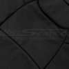 Black insert leather texture close-up
