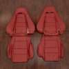 1993-1995 Mazda RX-7 Coupe Custom leather seat upholstery kit - Cardinal - Front seat upholstery