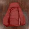 Mazda RX-7 leather backrest upholstery in Cardinal