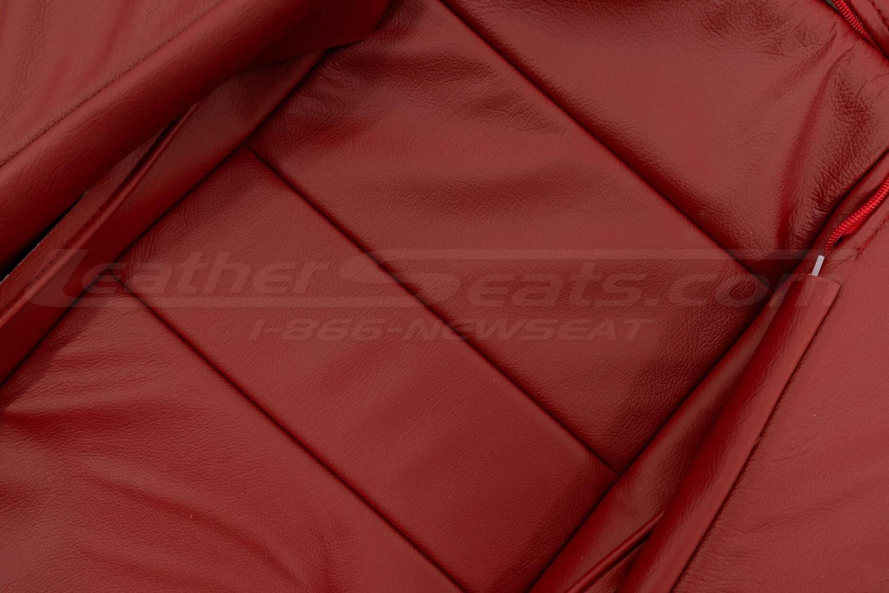 Cardinal leather texture close-up