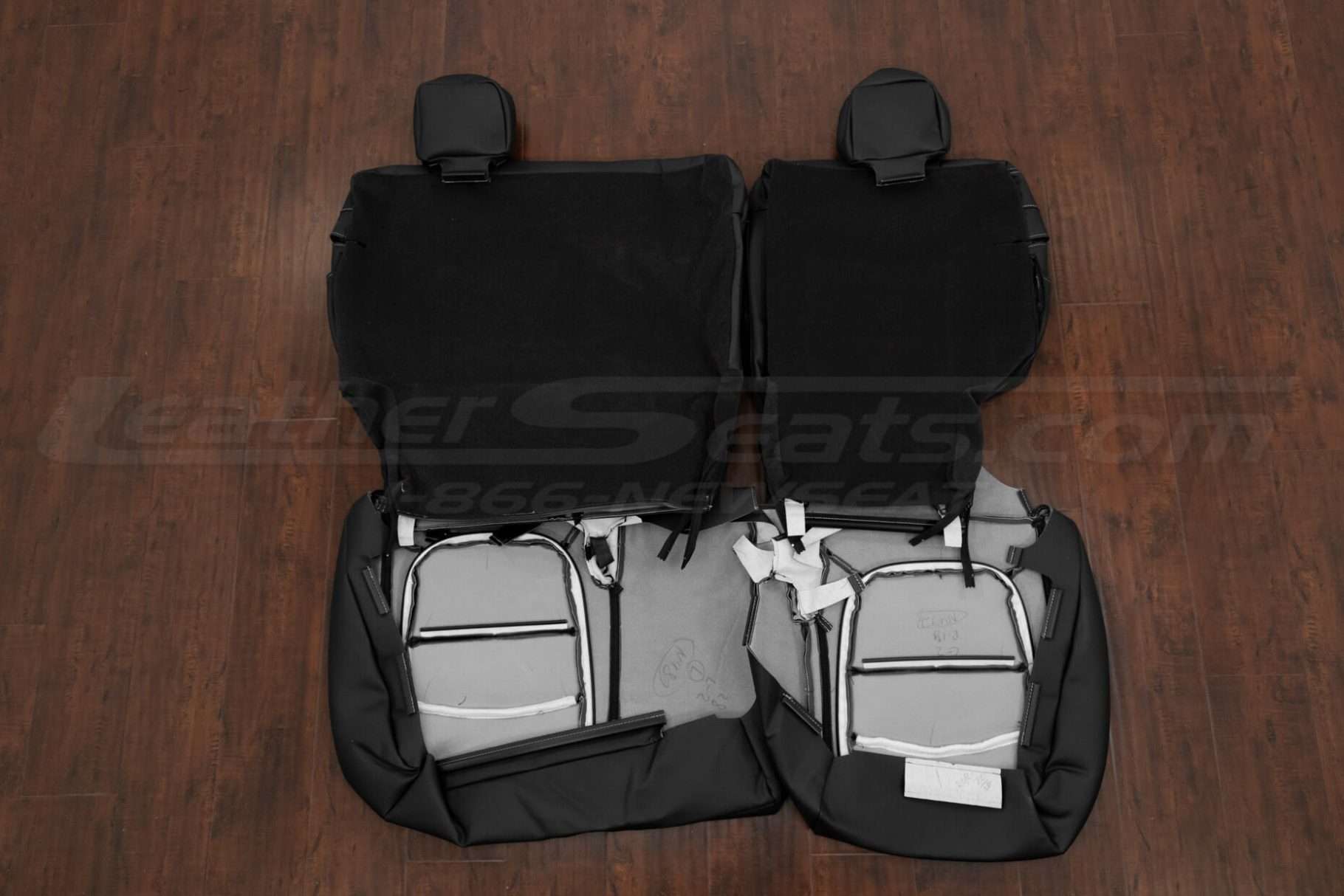 Back view of 60/40 rear seat upholstery