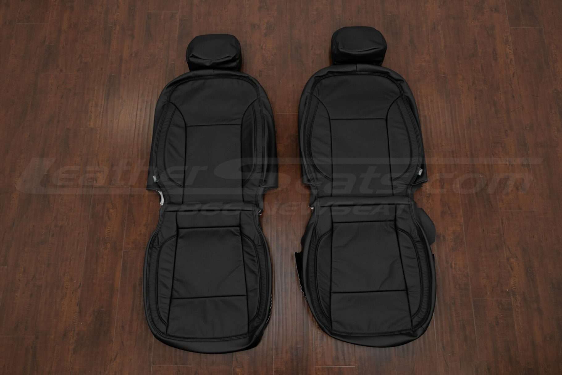 2014-2016 Chebrolet Malibu leather seat upholstery kit - Black - Front seat upholstery