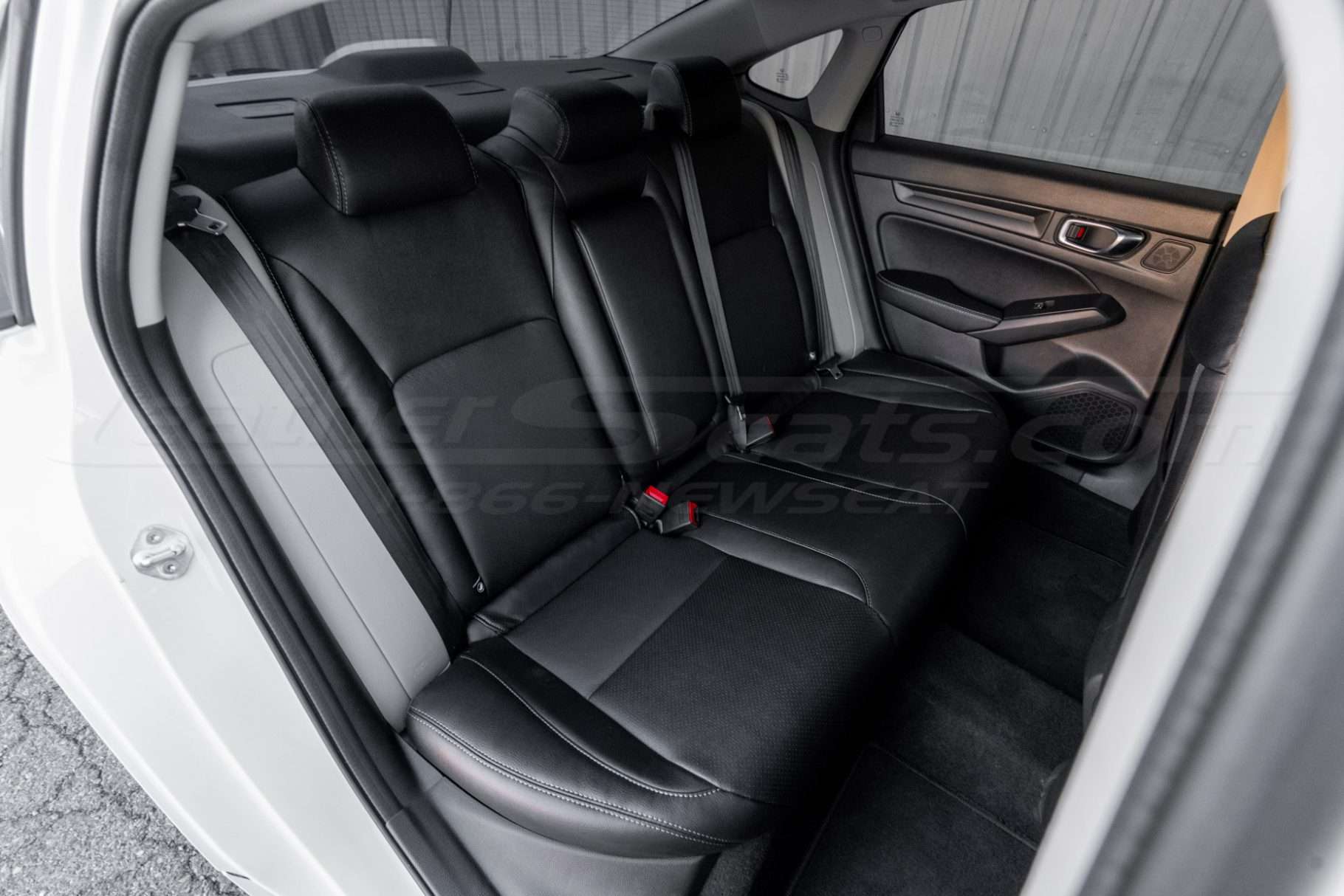 Rear leather seat sin Black leather for Honda Cvic Sedan