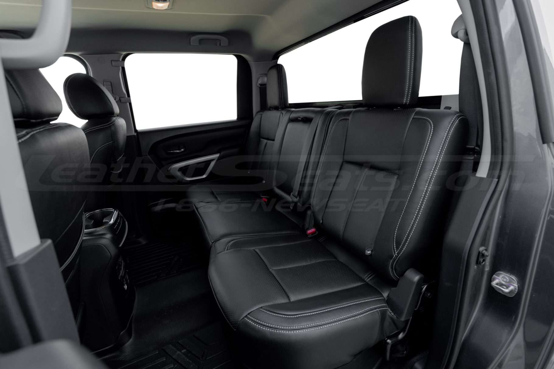 Nissan Titan installed leather seats - Rear sats driver side