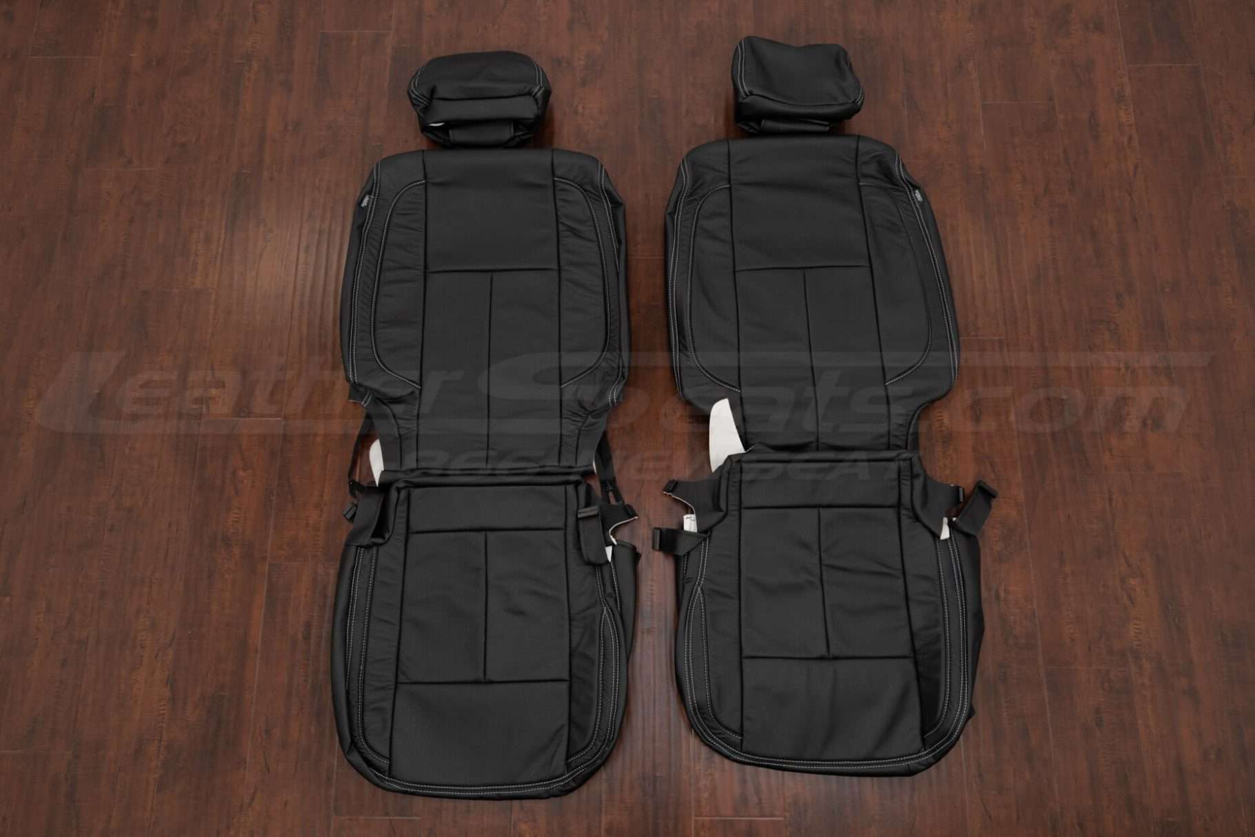 2016-2024 Nissan TitanXD Leather seat interior kit - Black - front seat upholstery