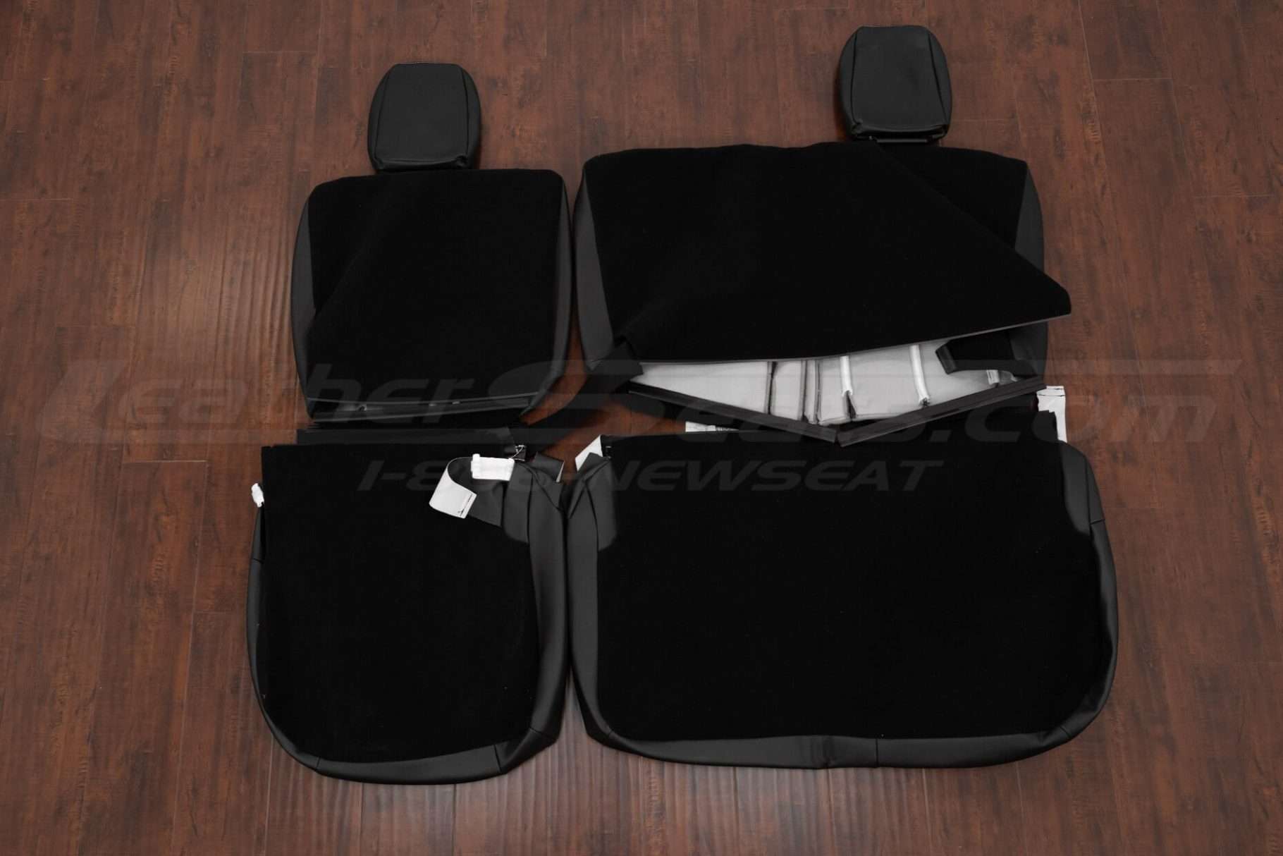 Back view of rear seat upholstery