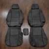 2001-2004 Lexus IS 300 Sedan Leather Seat Upholstery Kit - Black - Front seat uphosltery with Console cover