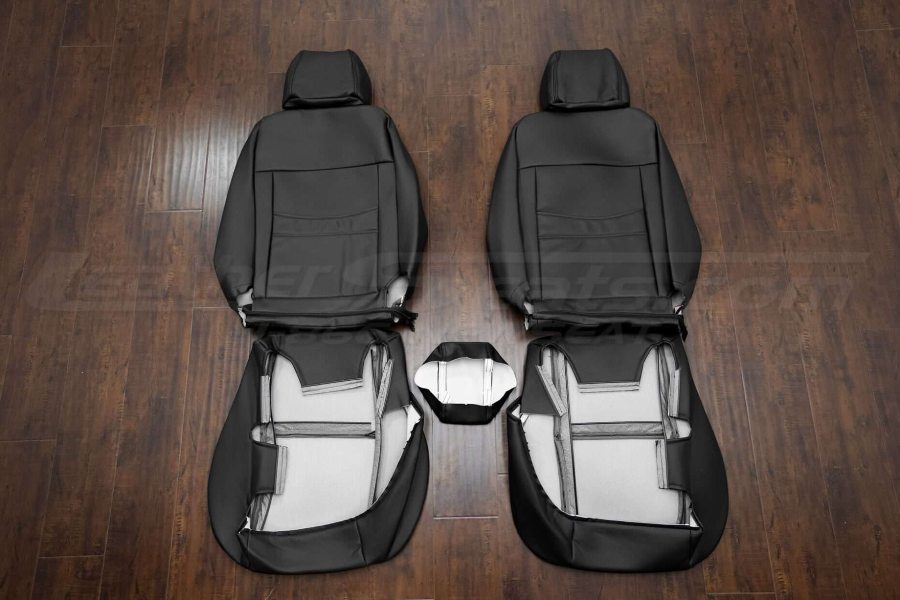 Rear seat uphosltery and console lid cover flipped