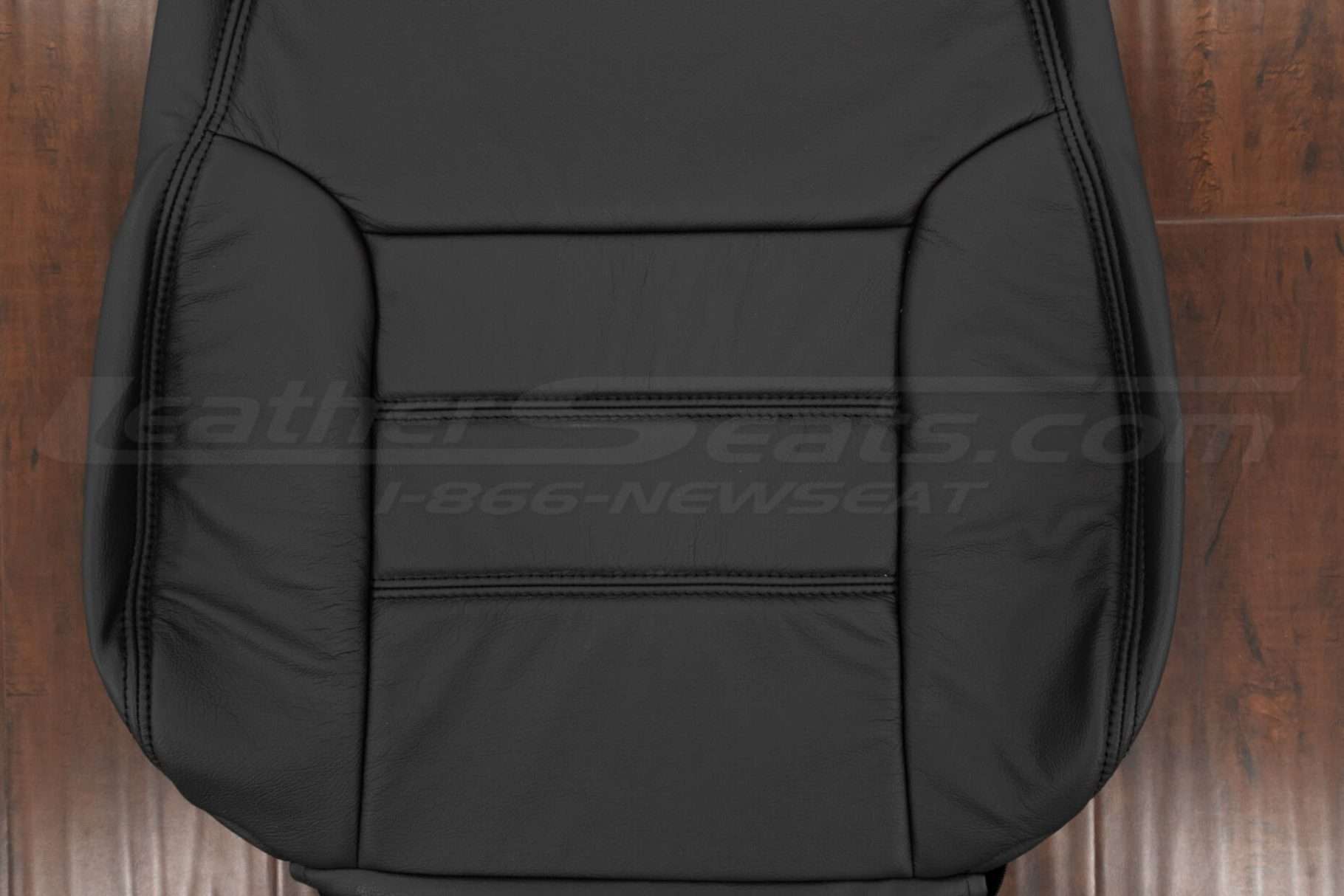 Dark Graphite insert section of leather backrest upholstery