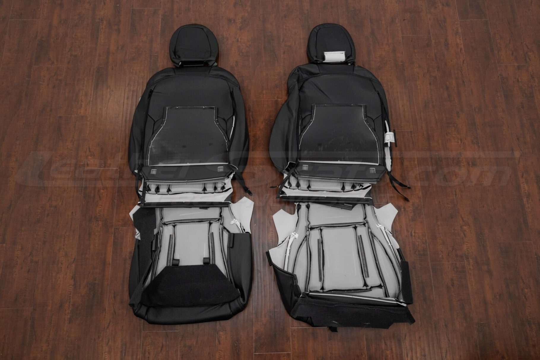 Subaru Outback front seat upholstery flipped