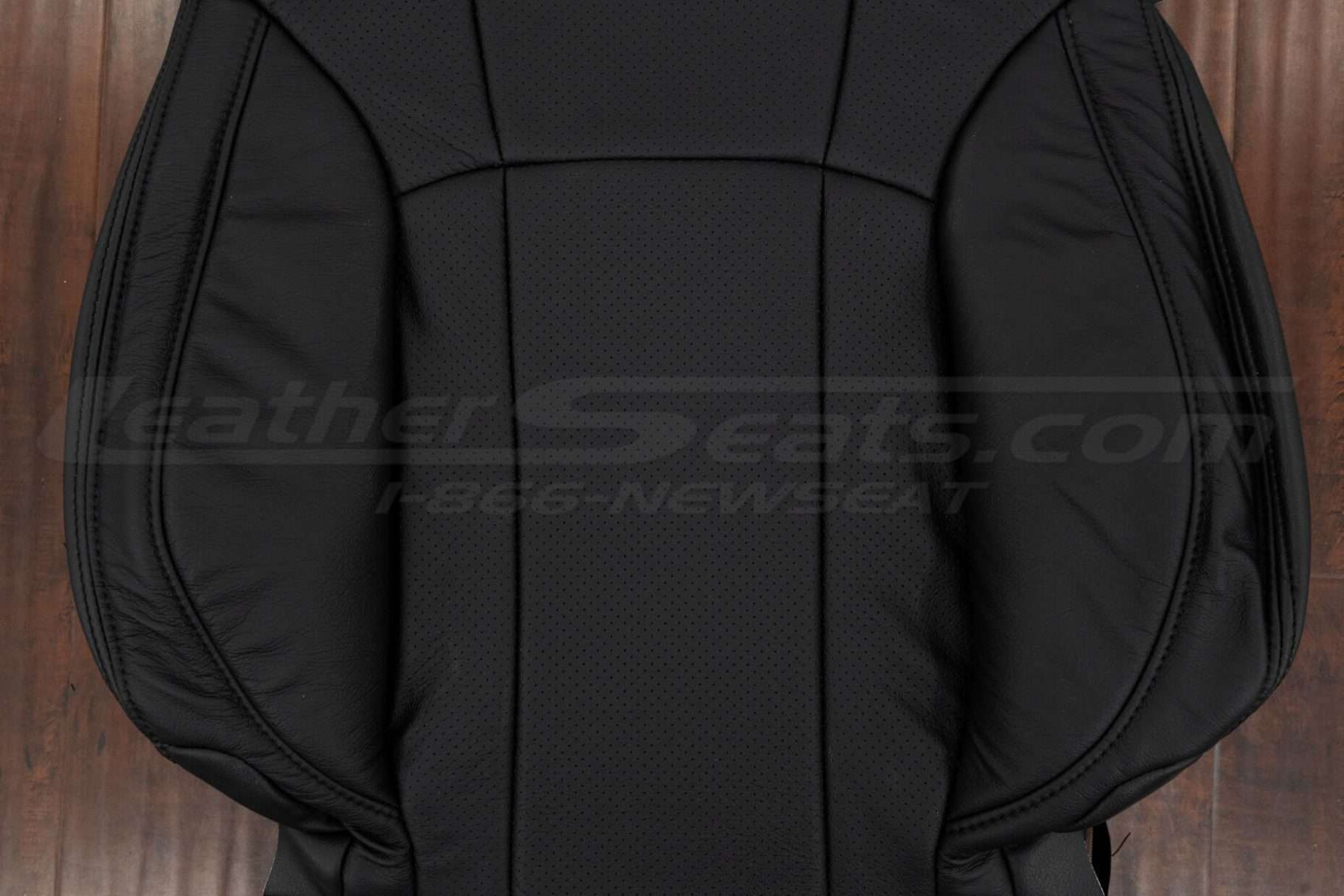 Perforated Body section close-p of backrest