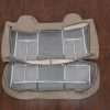 Back view of rear seat upholstery