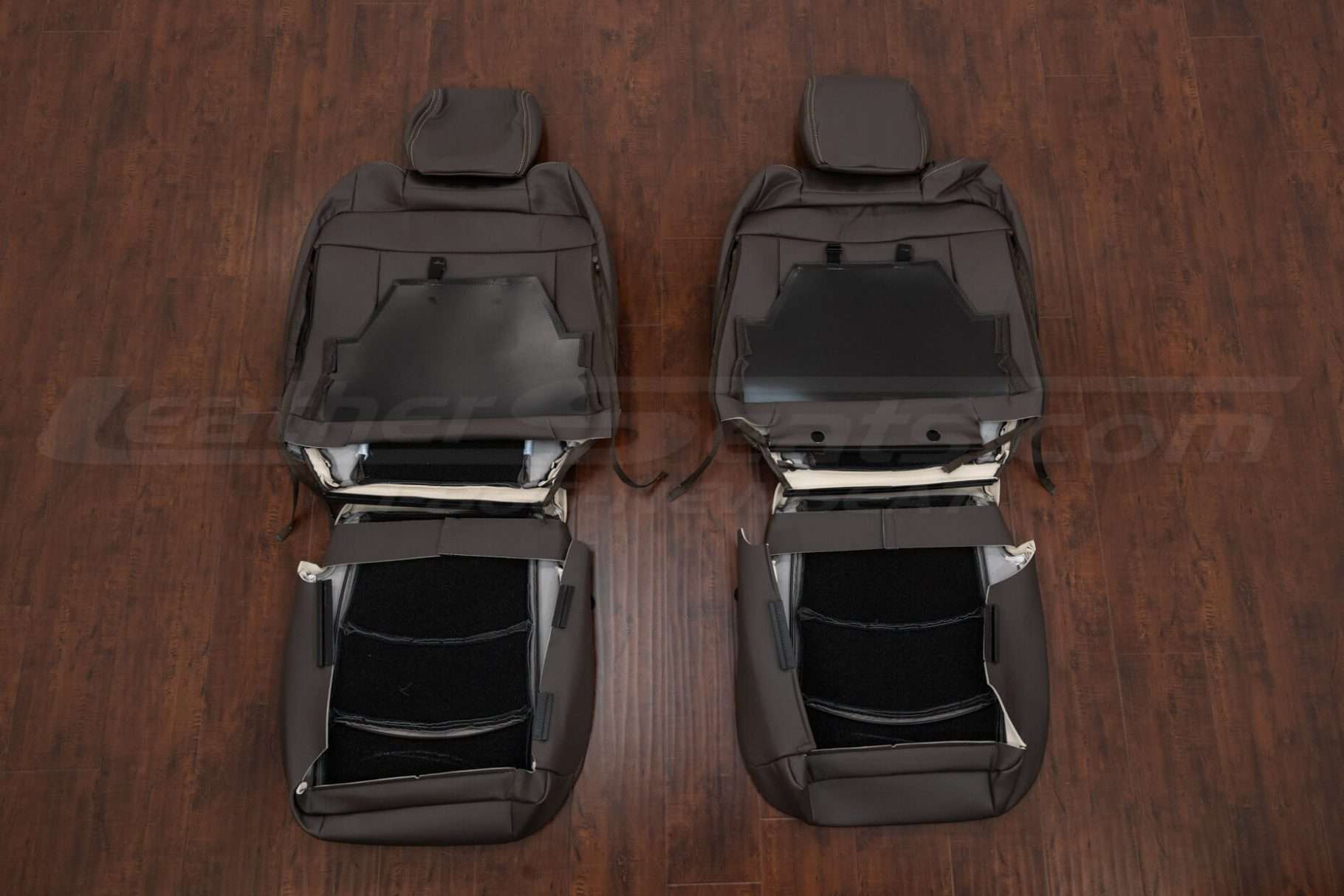 Back view of front seat sport buckets