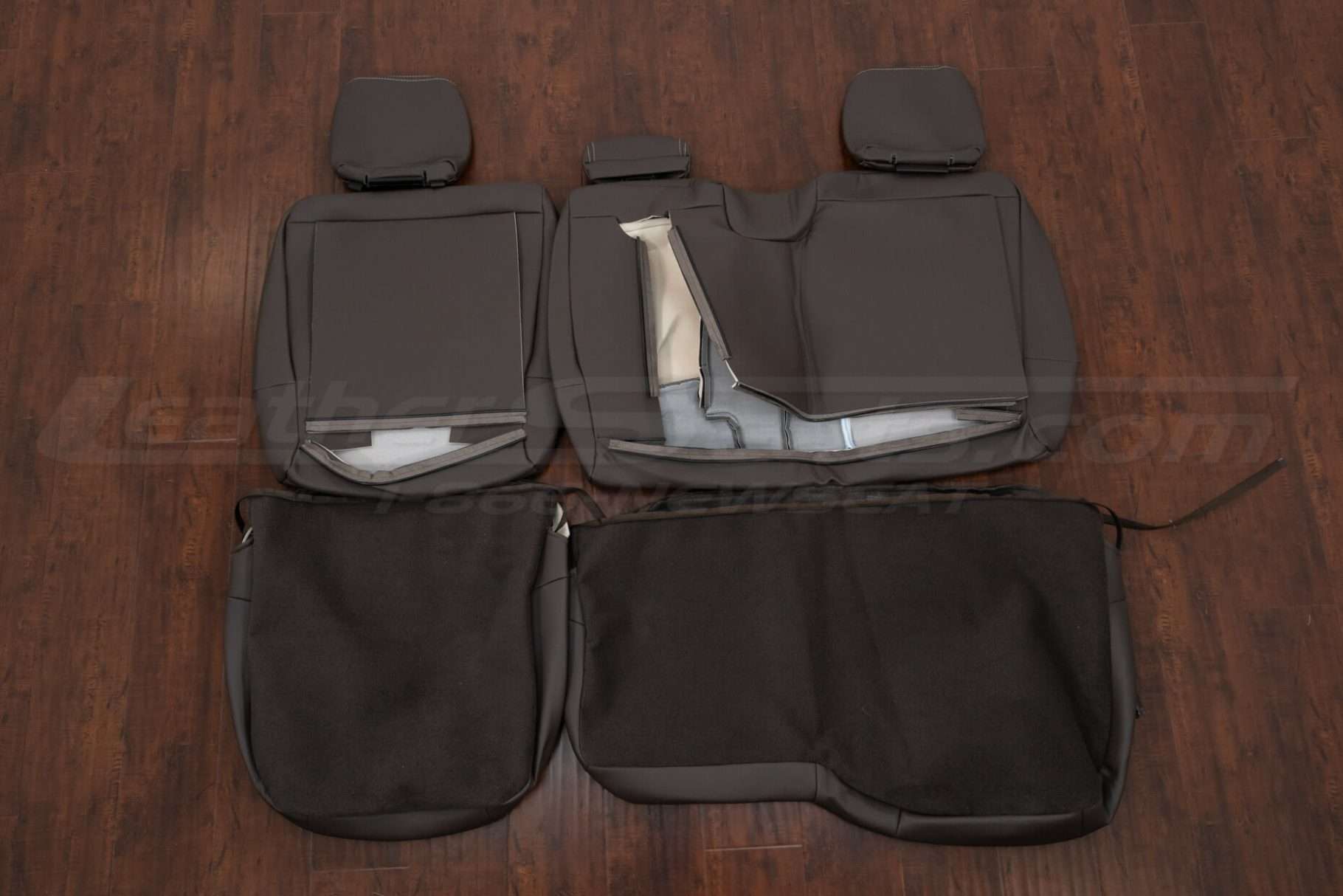 Rear seat uphosltery kit flipped