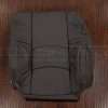 Dodge Ram leather backrest upholster with perforated combo and adobe stitching