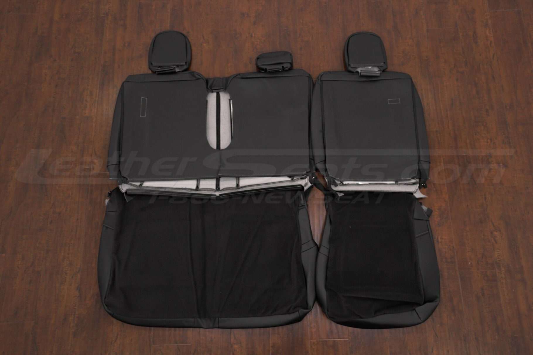 Rear seat uphosltery flipped