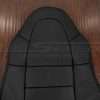 Upper section of leather backrest upholstery
