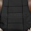 Perforated Body section of leather backrest upholstery
