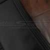 Matching Black double-stitching on Black leather