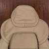 Headrest section of leather backrest uphosltery