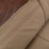 Sandstone double-stitching n Sandstone leather