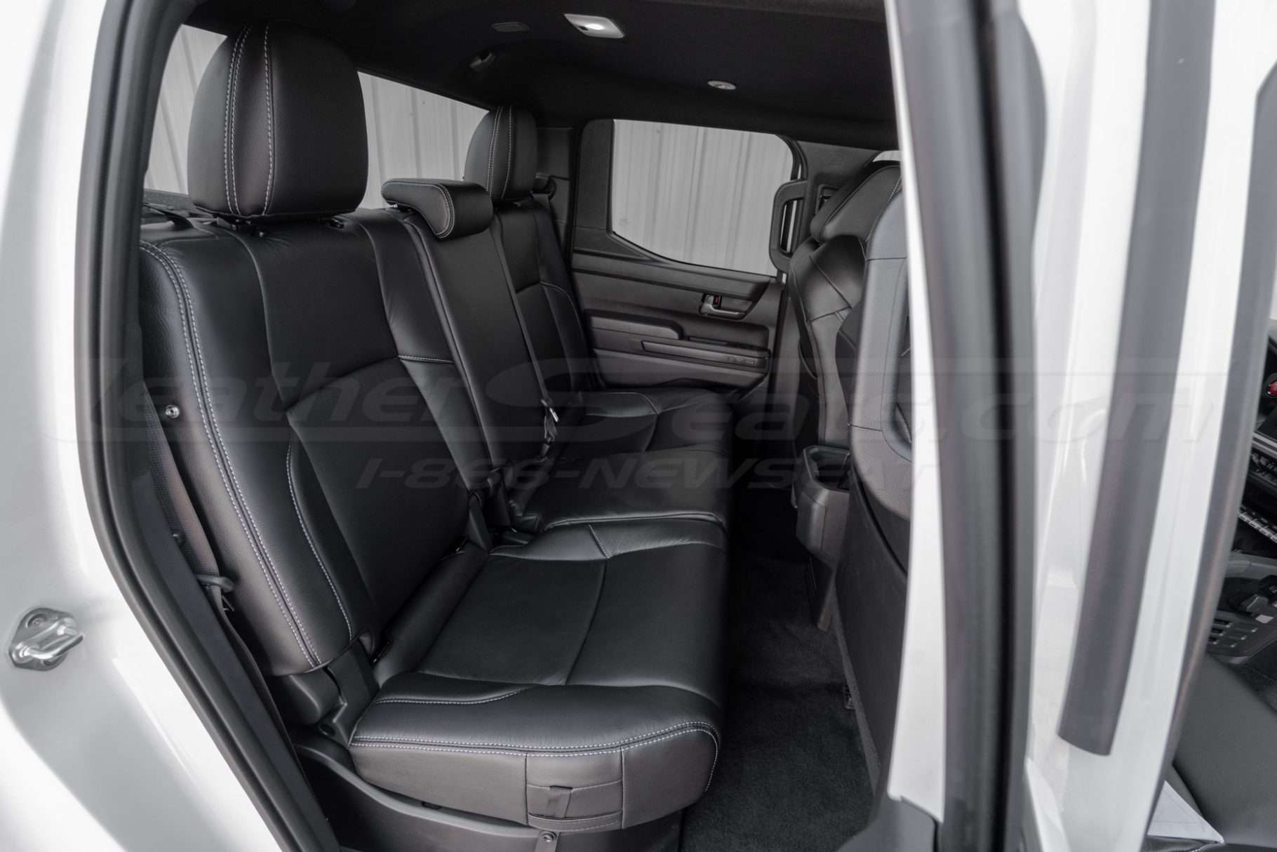 Premium black leather seat covers for 4th generation toyota tacoma