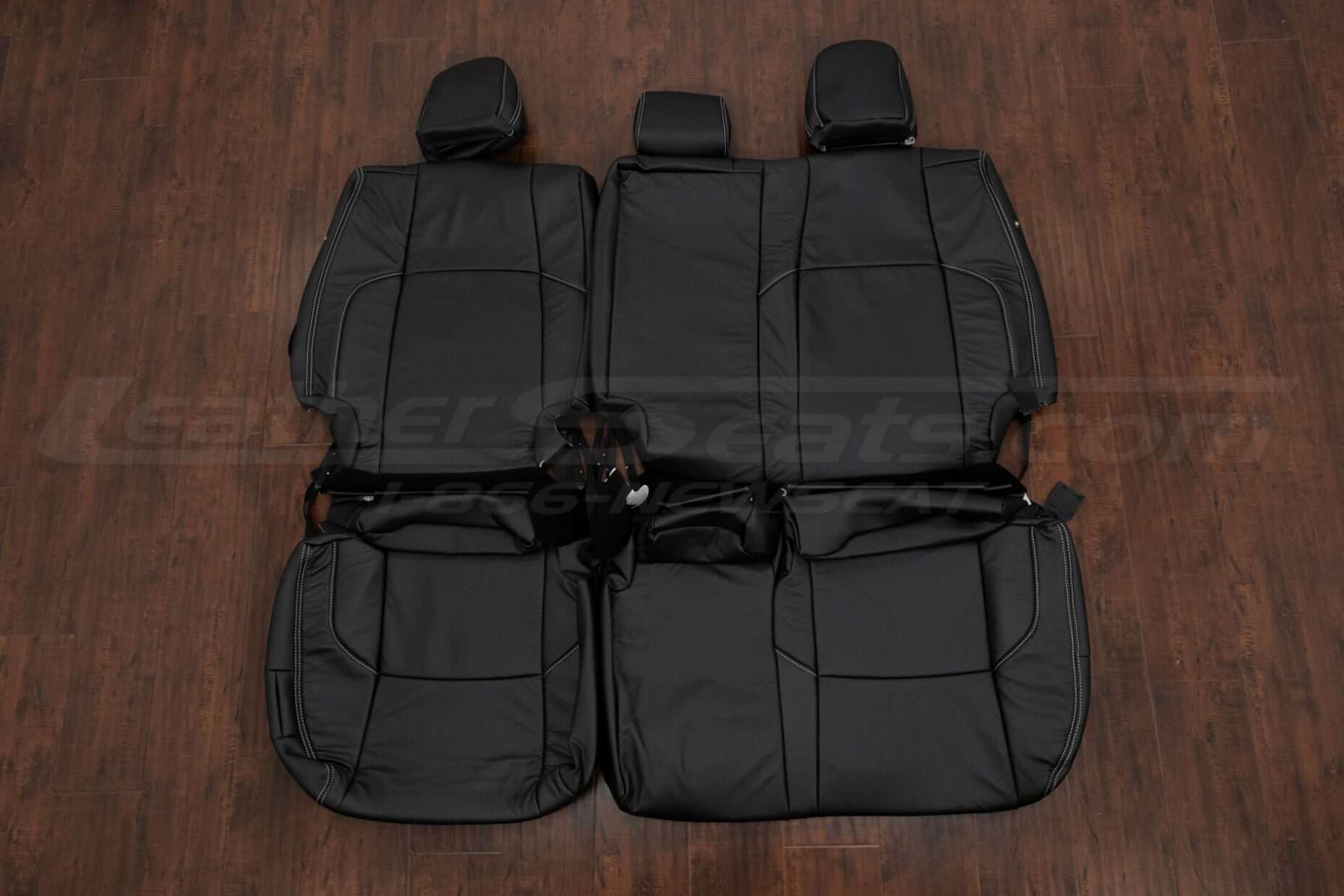 2024-2025 Toyota Tacoma leather seat covers - black - rear seats