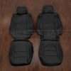 2011-2022 Jeep Grand Cherokee Leather Seat Interior Kit - Black - front seat upholstery