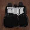 Back view of rear seat upholstery flipped