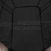 Insert section of backrest upholstery
