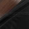 Black double-stitching on matching Black leather