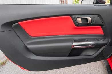 2015-2023 Ford Mustang leather door insert uphosltery - Featured Image