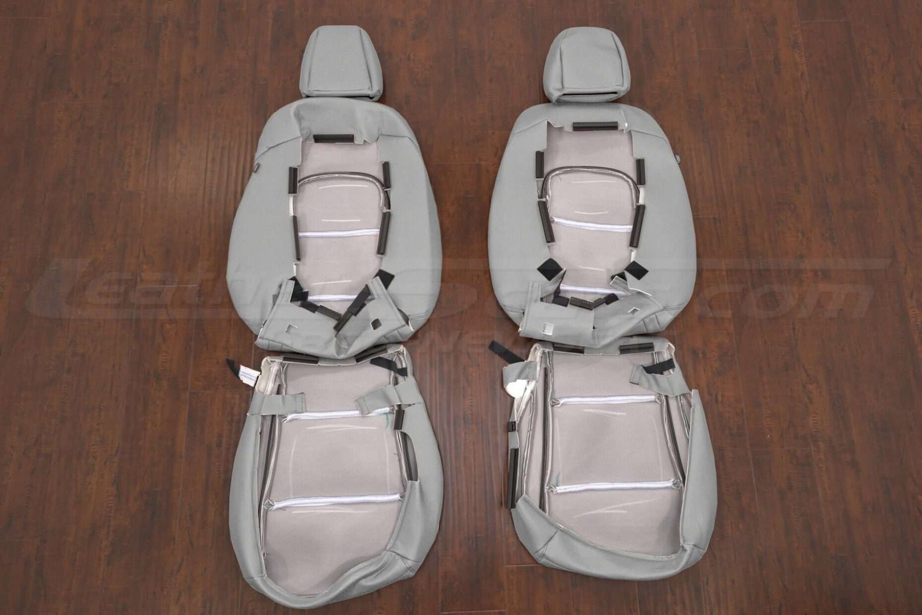 Hyundai Tucson front seat leather upholstery flipped