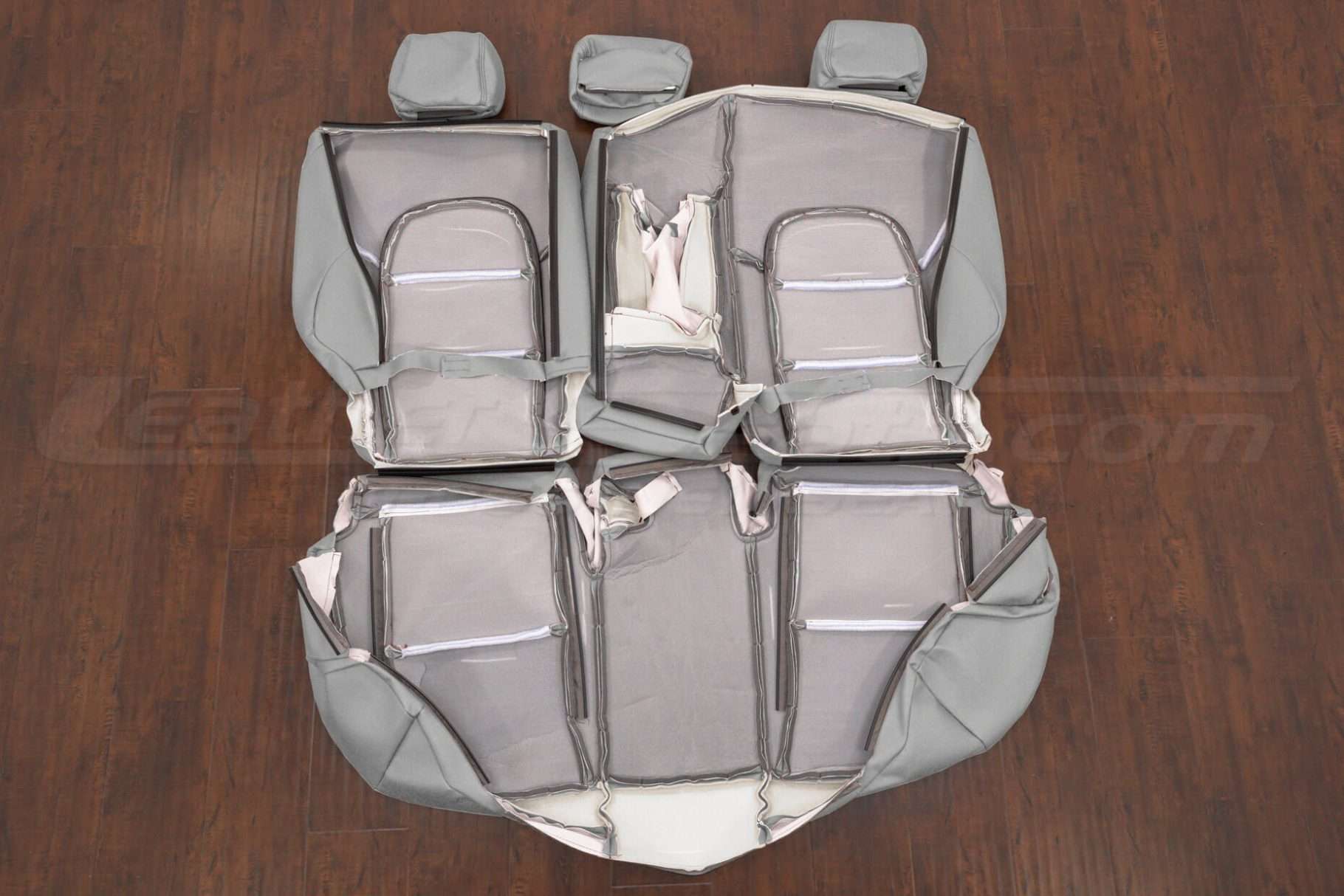 Back view of rear seat leather uphosltery kit