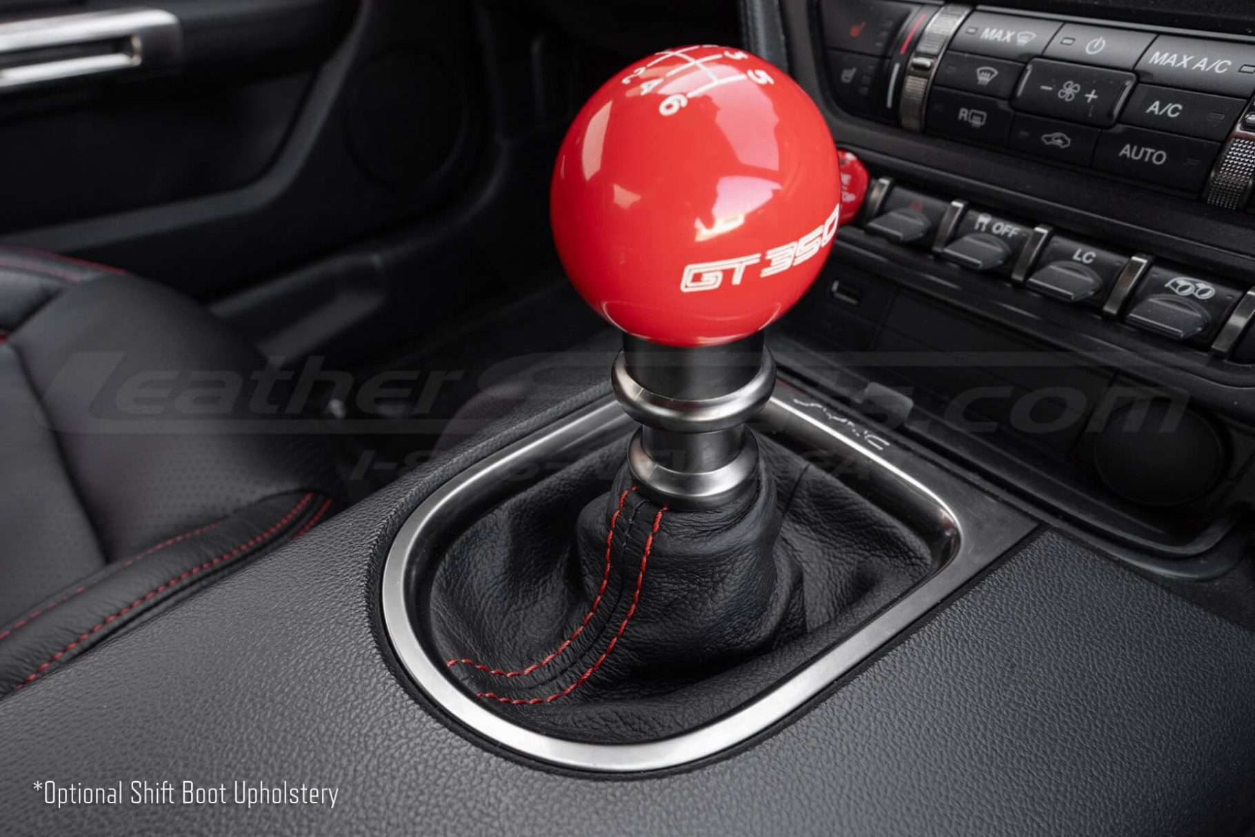 Optional Leather Shift Boot Upholstery for 2015-2023 Ford Mustang