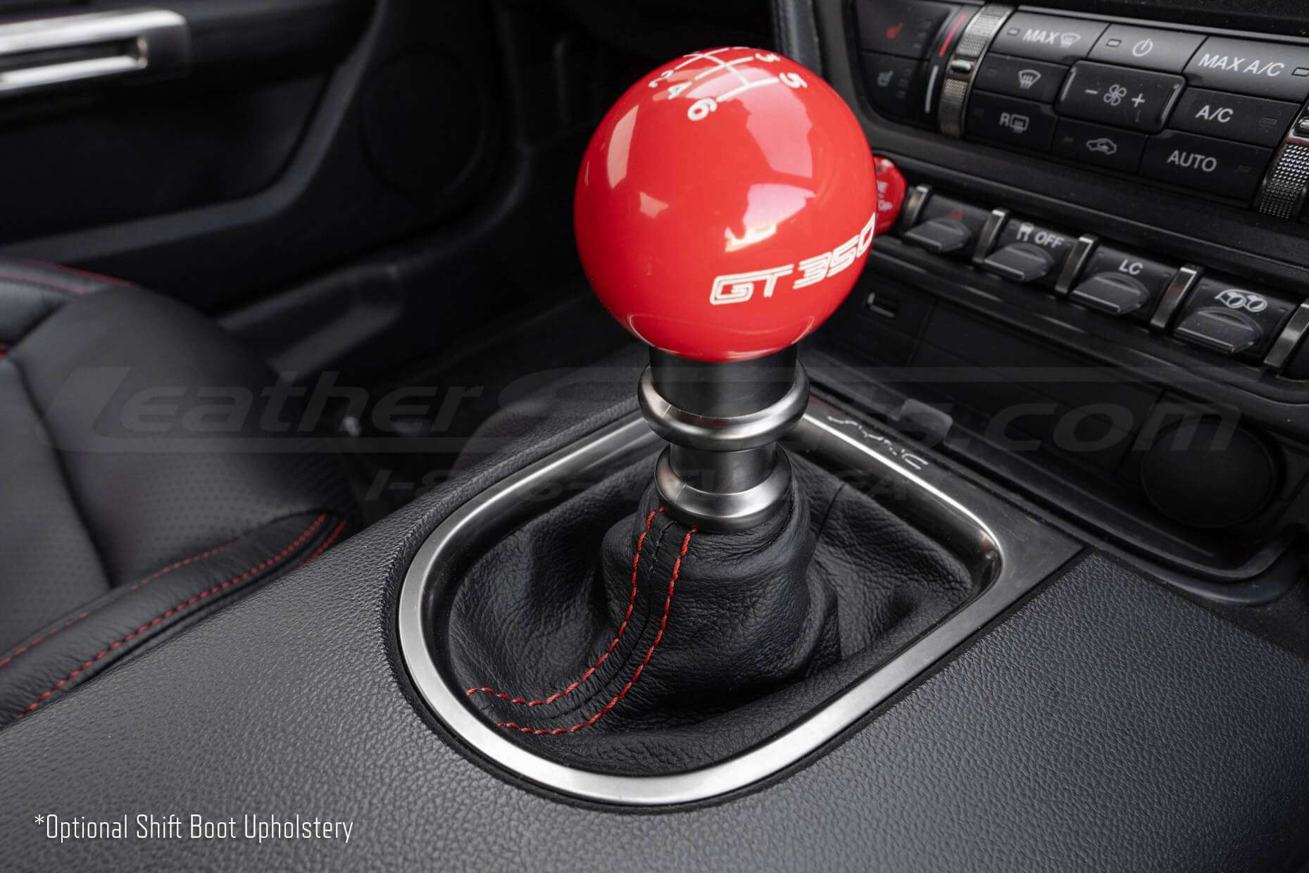 Optional Leather Shift Boot Upholstery for 2015-2023 Ford Mustang